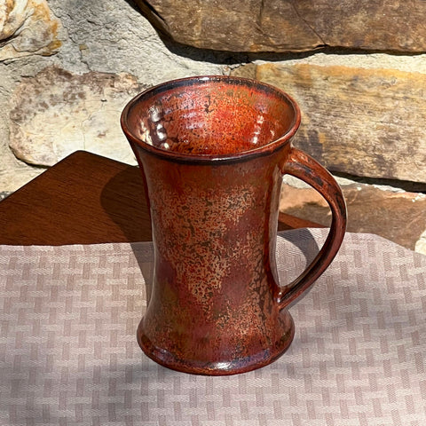 Wheel Thrown Coffee Mug 3 - Copper
